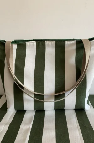 SAC SUNNY UNE POCHE RAYE VERT
