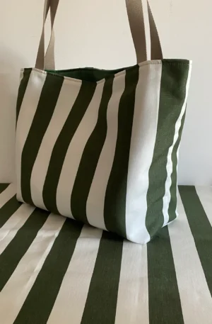 SAC SUNNY UNE POCHE RAYE VERT
