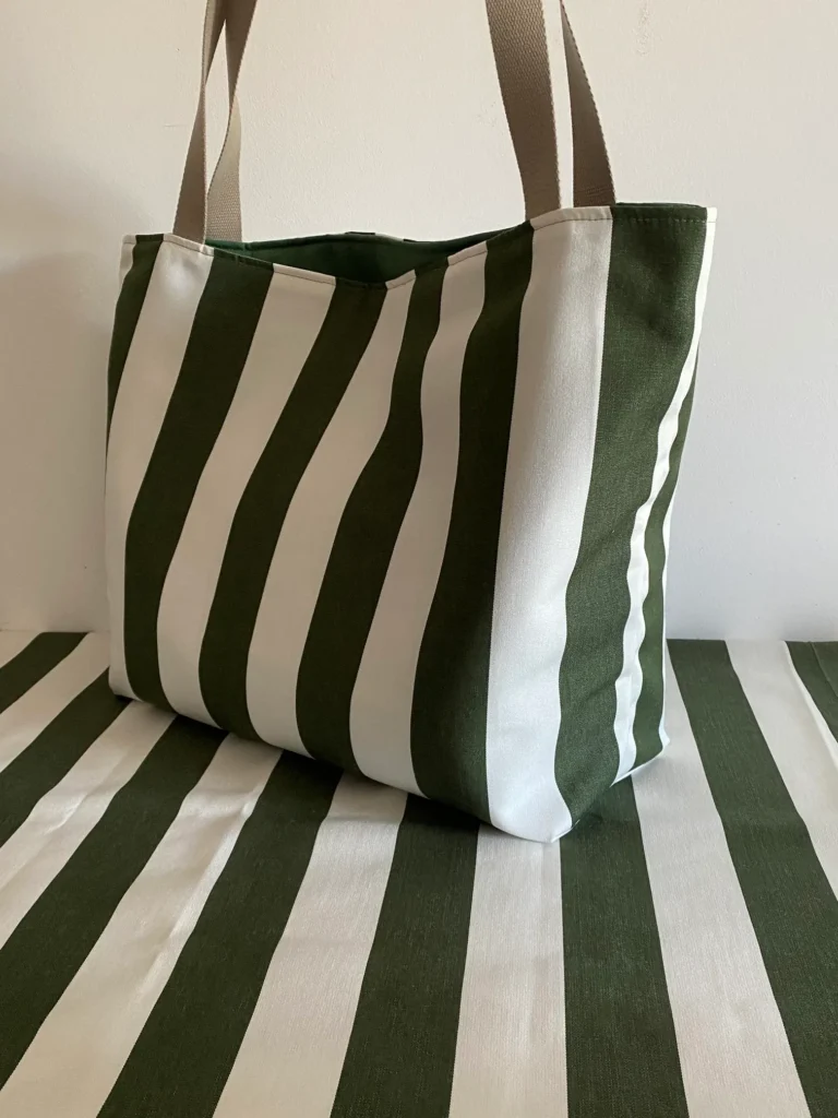 SAC SUNNY UNE POCHE RAYE VERT