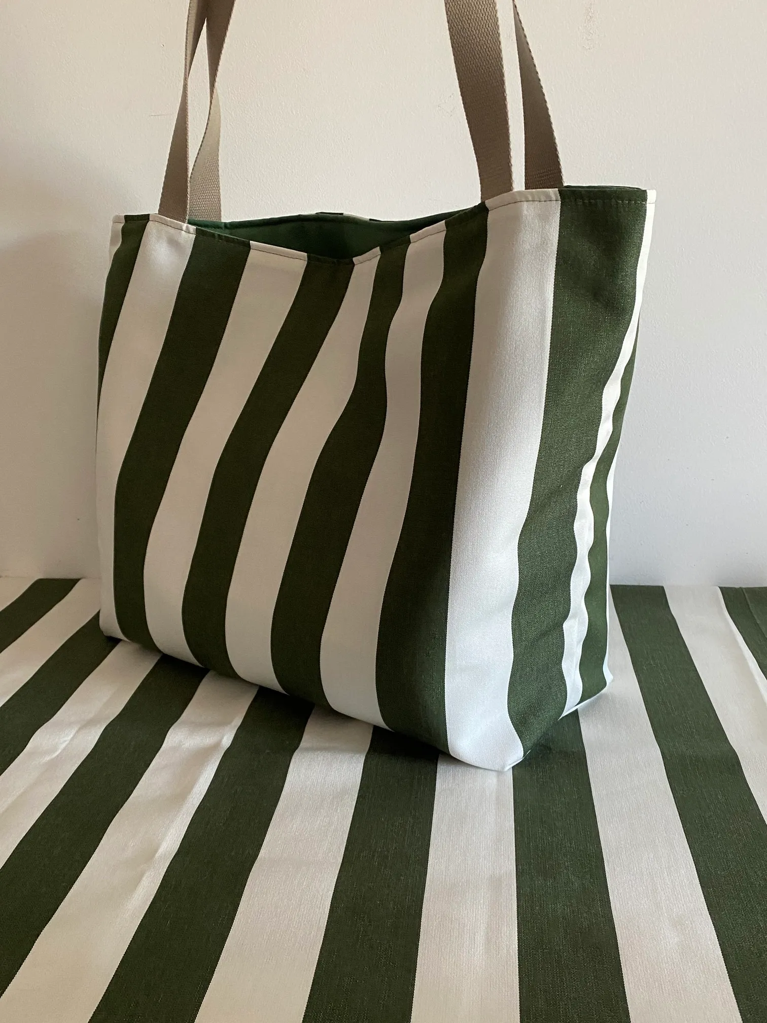 SAC SUNNY UNE POCHE RAYE VERT