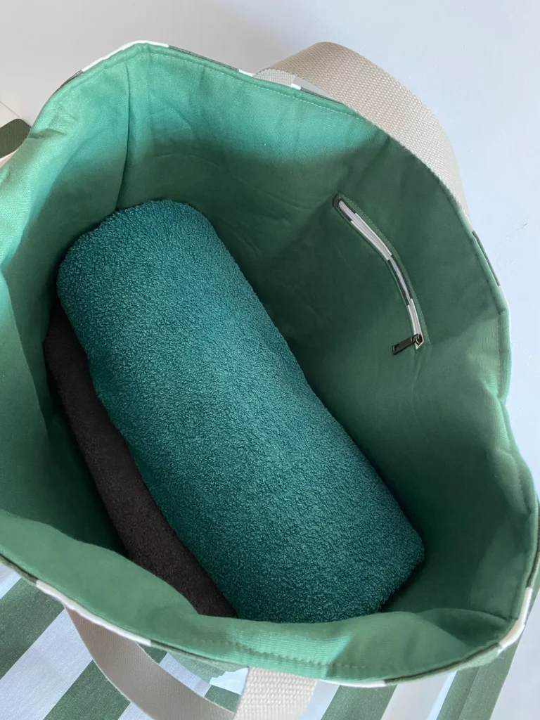 SAC SUNNY UNE POCHE RAYE VERT
