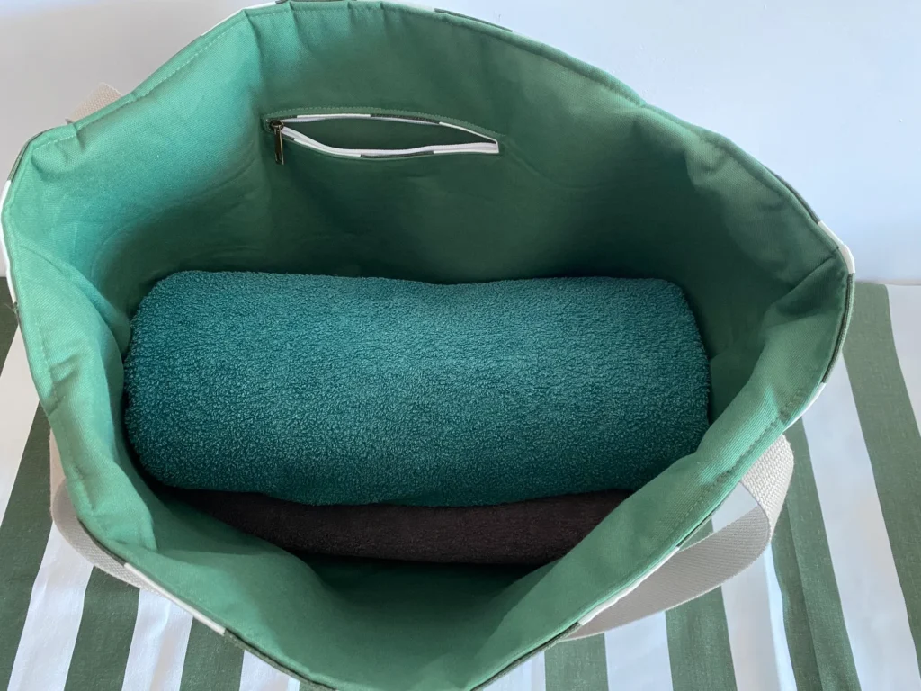 SAC SUNNY UNE POCHE RAYE VERT