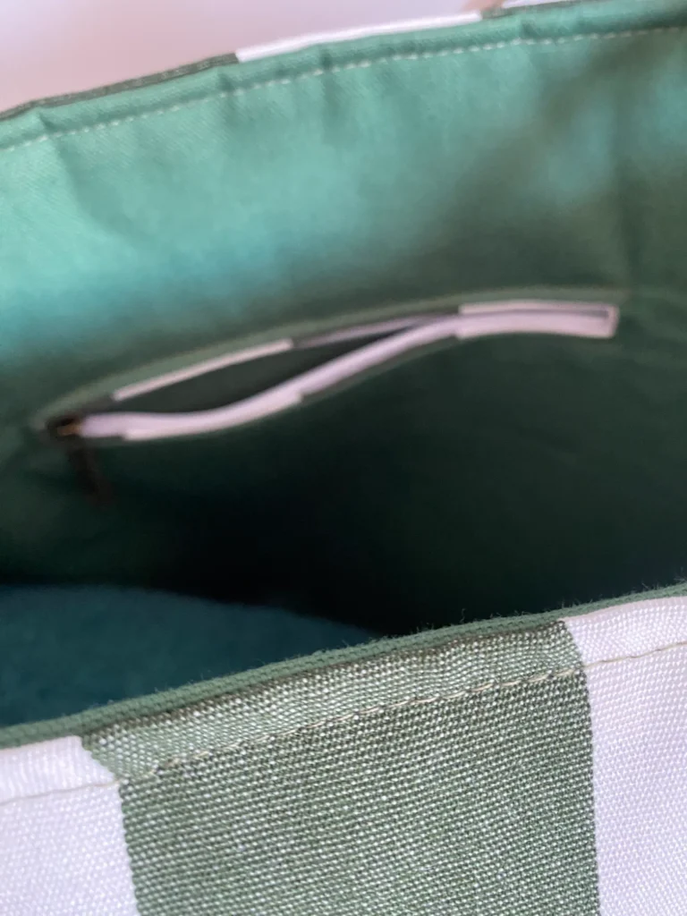 SAC SUNNY UNE POCHE RAYE VERT