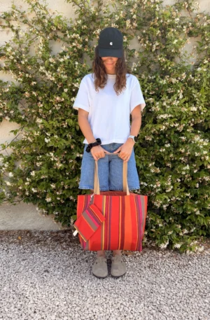 SAC RAYE BACHETTE MULTICOLORE